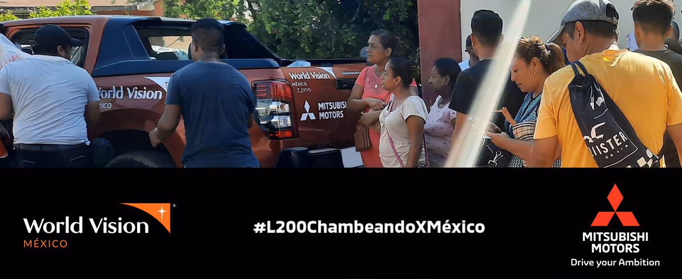 Mitsubishi Motors de México y World Vision se unen para brindar apoyo a los afectados por el huracán Otis en Guerrero